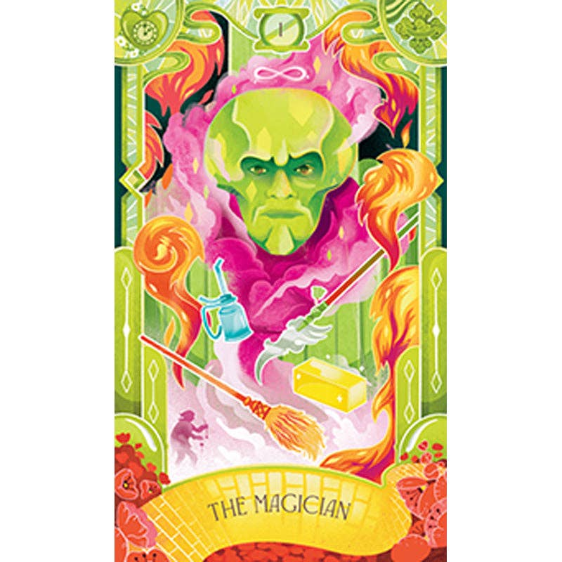 The Wizard of Oz Tarot Deck and Guidebook (Officially Licensed, 78 Cards and 128-Page Guidebook) – Deluxe Gift Box Set