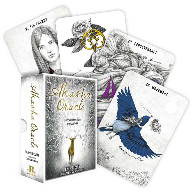 Akasha Oracle (Rockpool Publishing) – 48 Cards, Guidebook, and Two Divining Boards for Akashic Records Readings