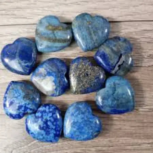 💙 1’’ Lapis Lazuli Hearts - Pocket-Sized Perfection ✨ - Carvings