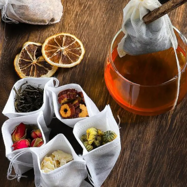 100 PCS. Biodegradable Paper Tea Bags - Teas & Accessories