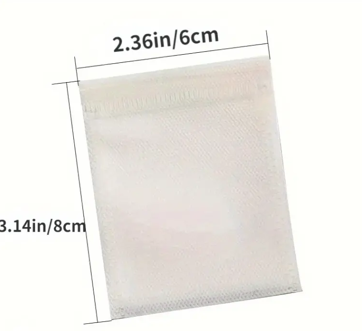 100 PCS. Biodegradable Paper Tea Bags - Teas & Accessories