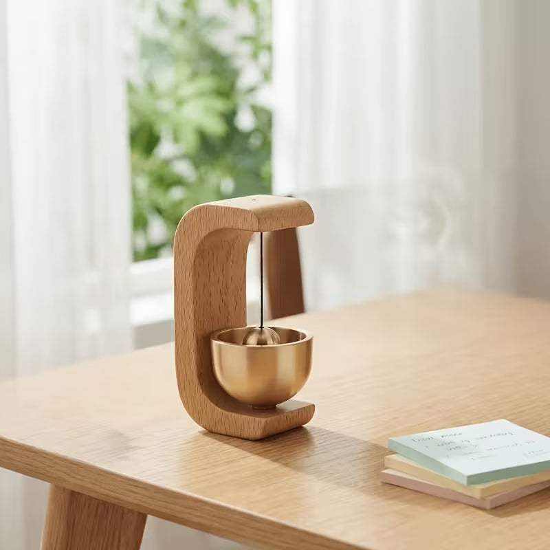 Japanese Style Chime Door Bell (Brass and Wood) – 3 x 1.6"