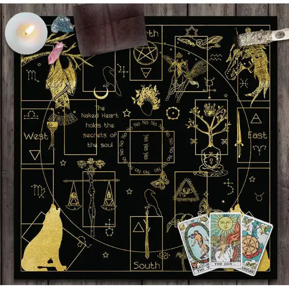 12 Constellations Tablecloth - 29.5 / Gold - Tapestry