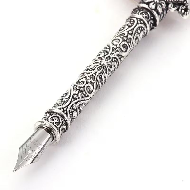 Writing Quill in Gorgeous Colors - Feather  5 NIbs Pen