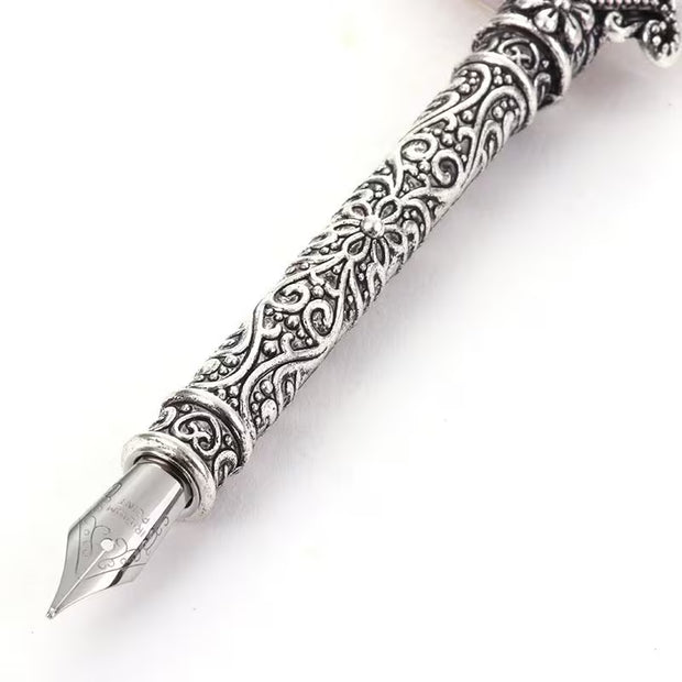 Writing Quill in Gorgeous Colors - Feather  5 NIbs Pen