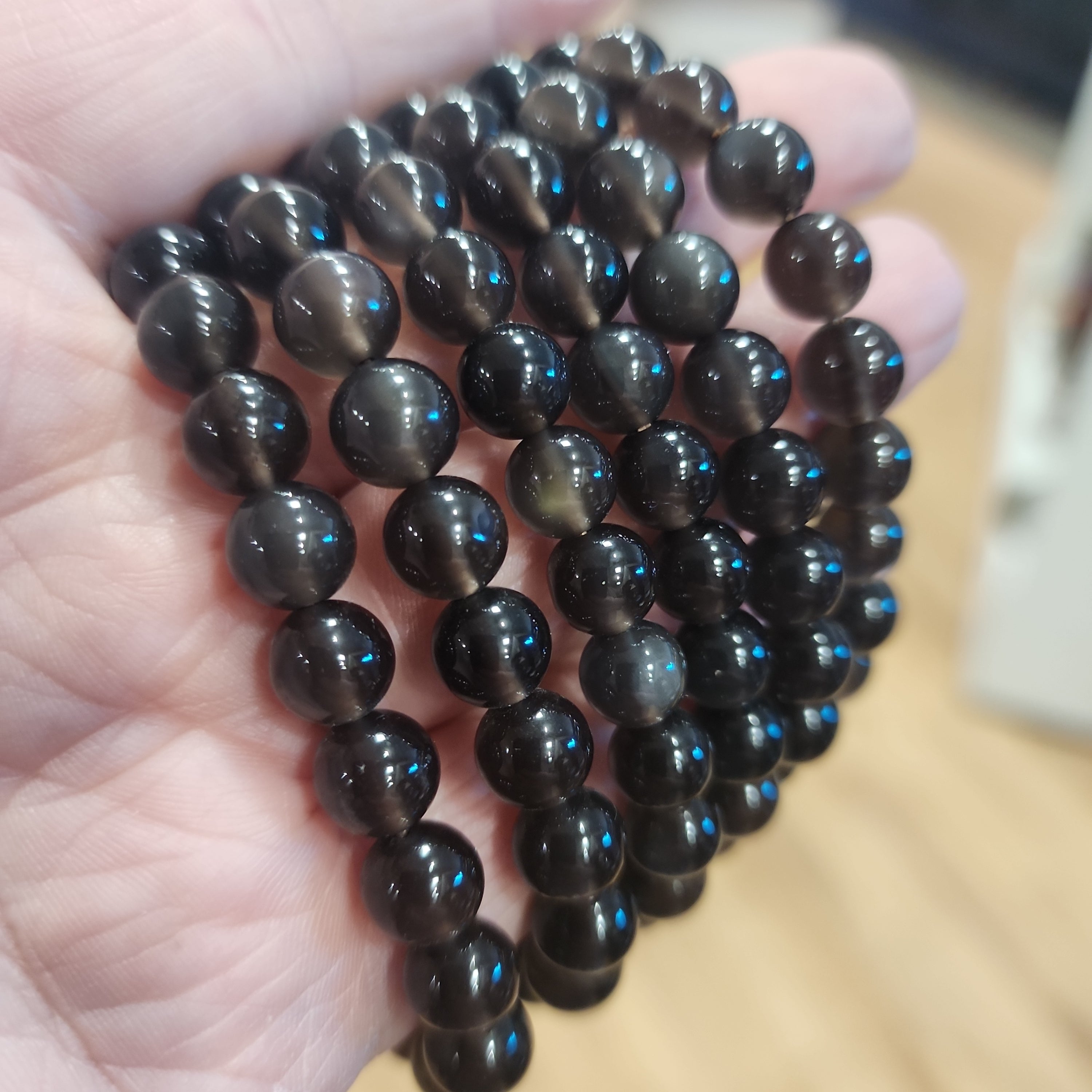 Rainbow Obsidian Bracelet (8mm Beads)