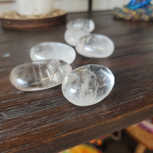 Clear Quartz Palmstones  INCREDIBLE QUALITY