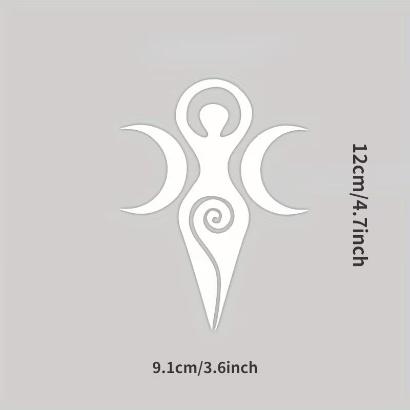 Goddess Vinyl Bumper Sticker (4.7" x 3.6")