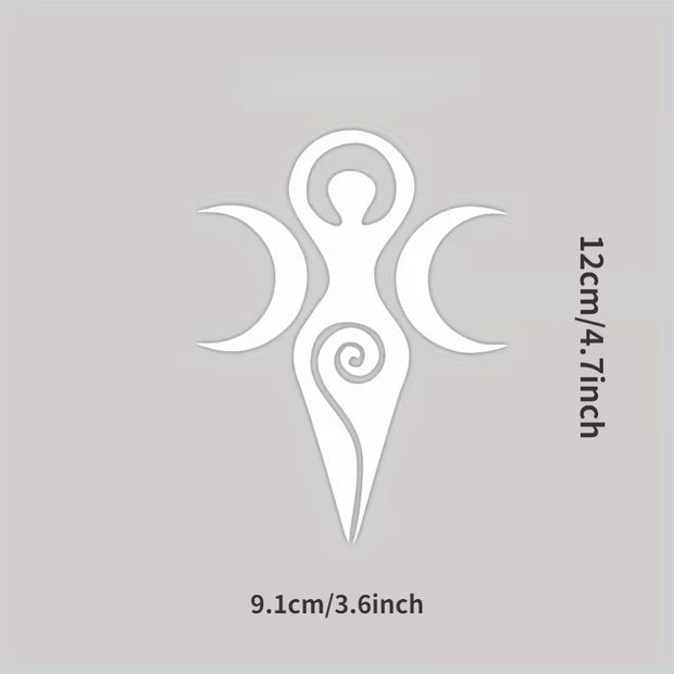 Goddess Vinyl Bumper Sticker (4.7" x 3.6")