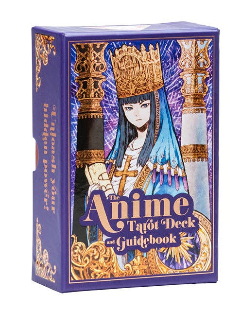Anime Tarot Deck and Guidebook (78 Cards and 128-Page Guidebook) – Bold Anime-Style Tarot in a Deluxe Gift Box