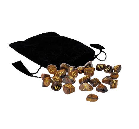 Rune Stone Set – Tiger’s Eye