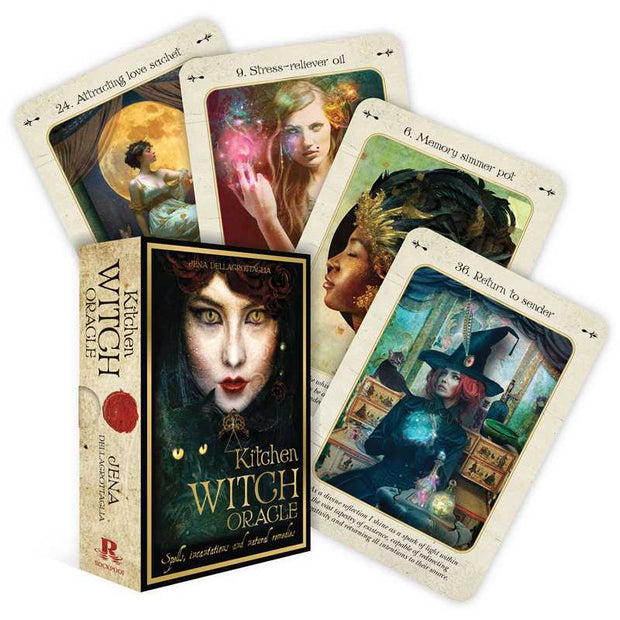 Kitchen Witch Oracle by Jena Dellagrottaglia: Flashcards; 112 pages / English