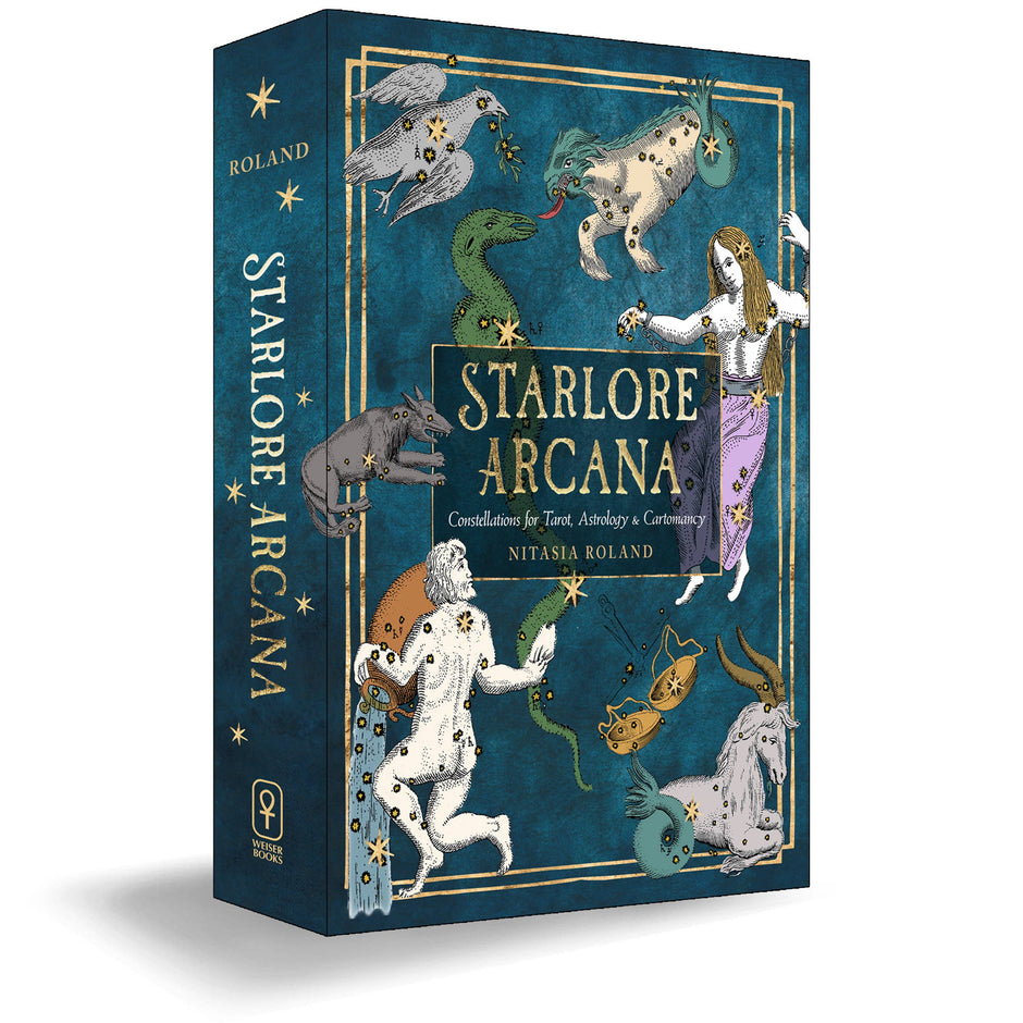 Starlore Arcana (56-Card Cartomancy Deck and 128-Page Guidebook) – Constellation Mythology, Zodiac Wisdom, and Tarot-Inspired Readings