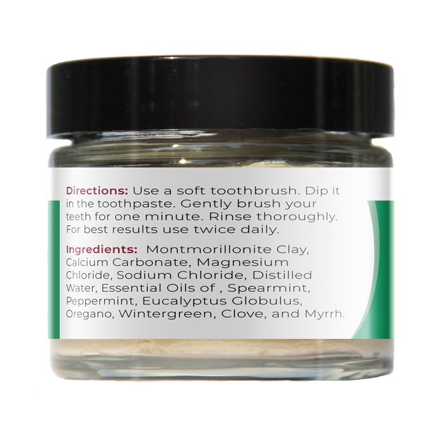 Natural Mineralizing Toothpaste Spearmint (3 oz Glass jar)
