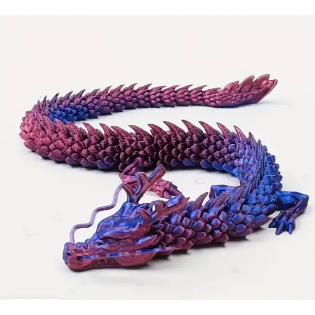 🐉 3D Articulated Dragon Toy - 11.8’’ of Power & Adventure! ✨ - Purple - NON-TYPED YET