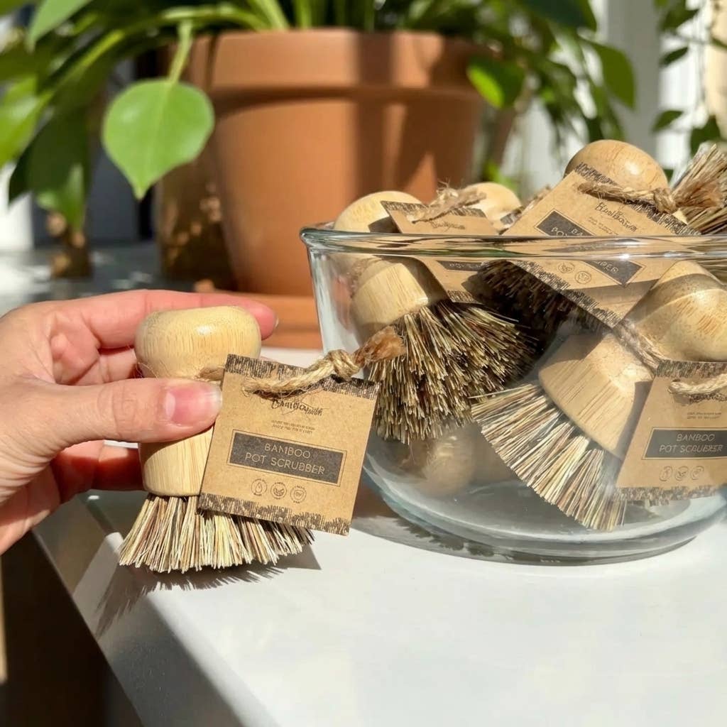 Bamboo Pot Scrubber | Kitchen