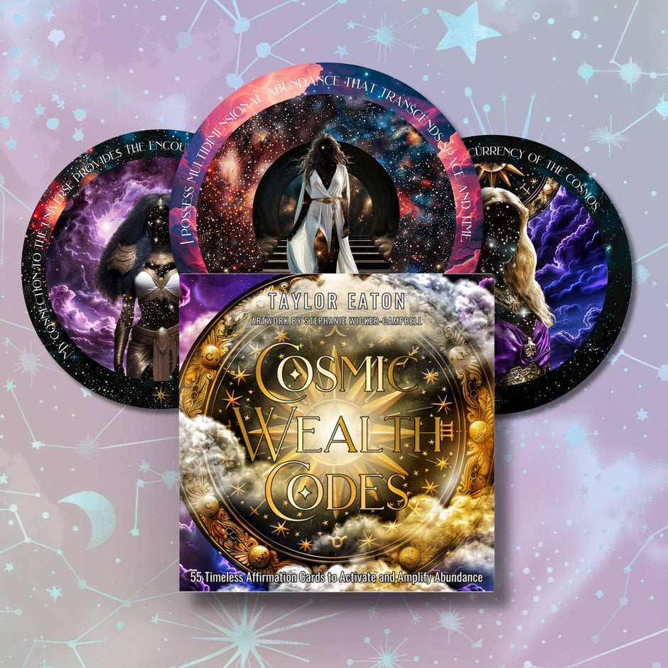 Abundance Affirmation Cards (55-Card Deck) – Cosmic Manifestation Guidance by Taylor Eaton