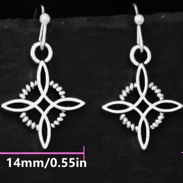 Pair Of Unique Celtic Knotwork Earrings – .55"