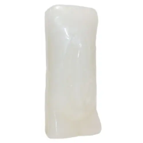 5 1/2" white candle shaped as a female figure, displayed on a white background. Perfect for purity, healing, and divine feminine energy.