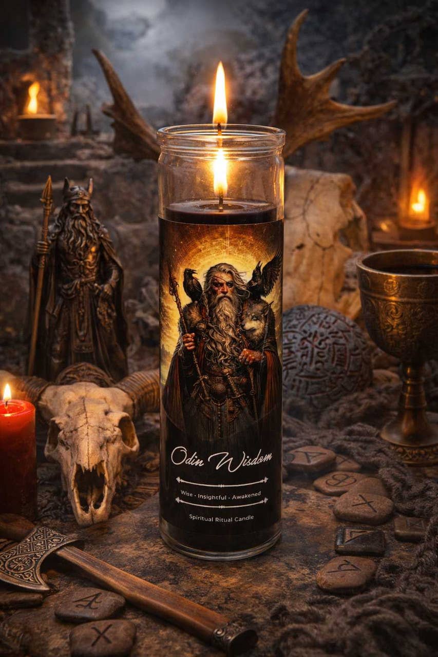 Odin Wisdom Ritual Jar Candle (8