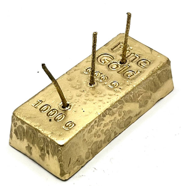 Gold Bar Candle (4" x 2") for Abundance