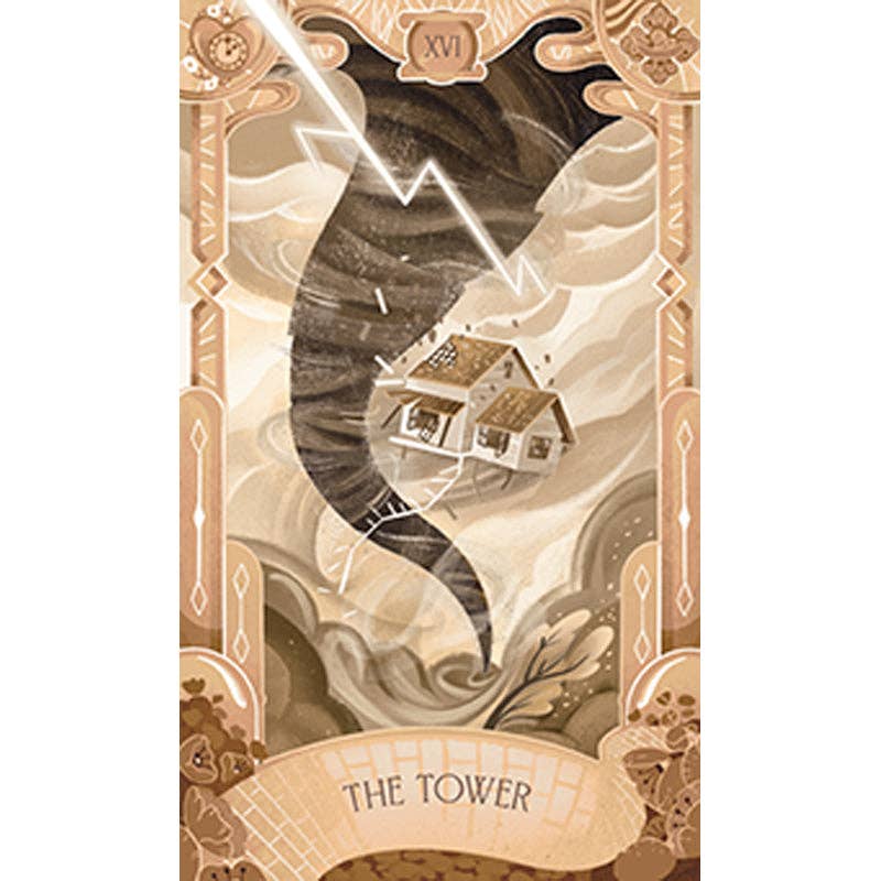The Wizard of Oz Tarot Deck and Guidebook (Officially Licensed, 78 Cards and 128-Page Guidebook) – Deluxe Gift Box Set