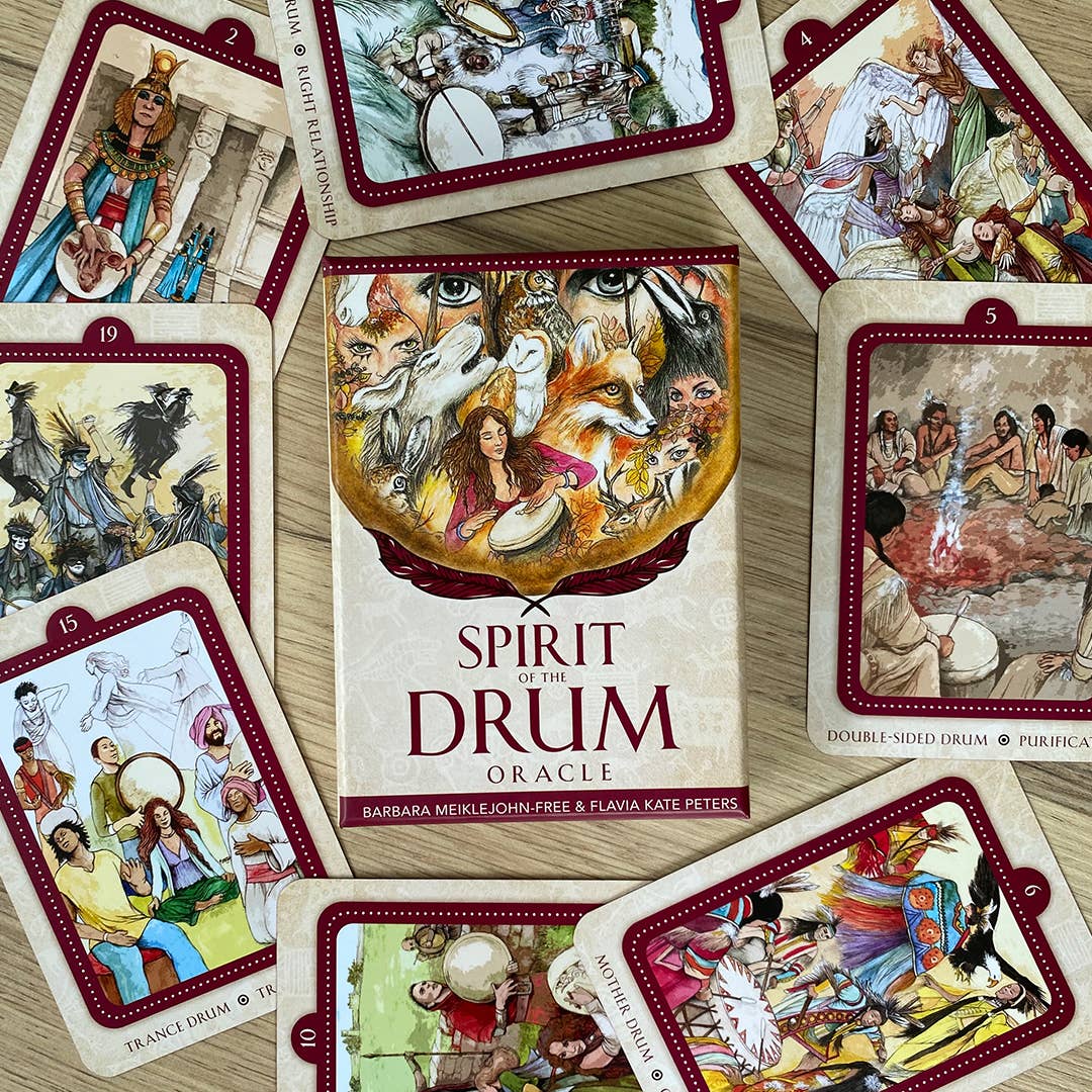 Spirit of the Drum Oracle by Barbara Meiklejohn-Free – 136 Pages (English)