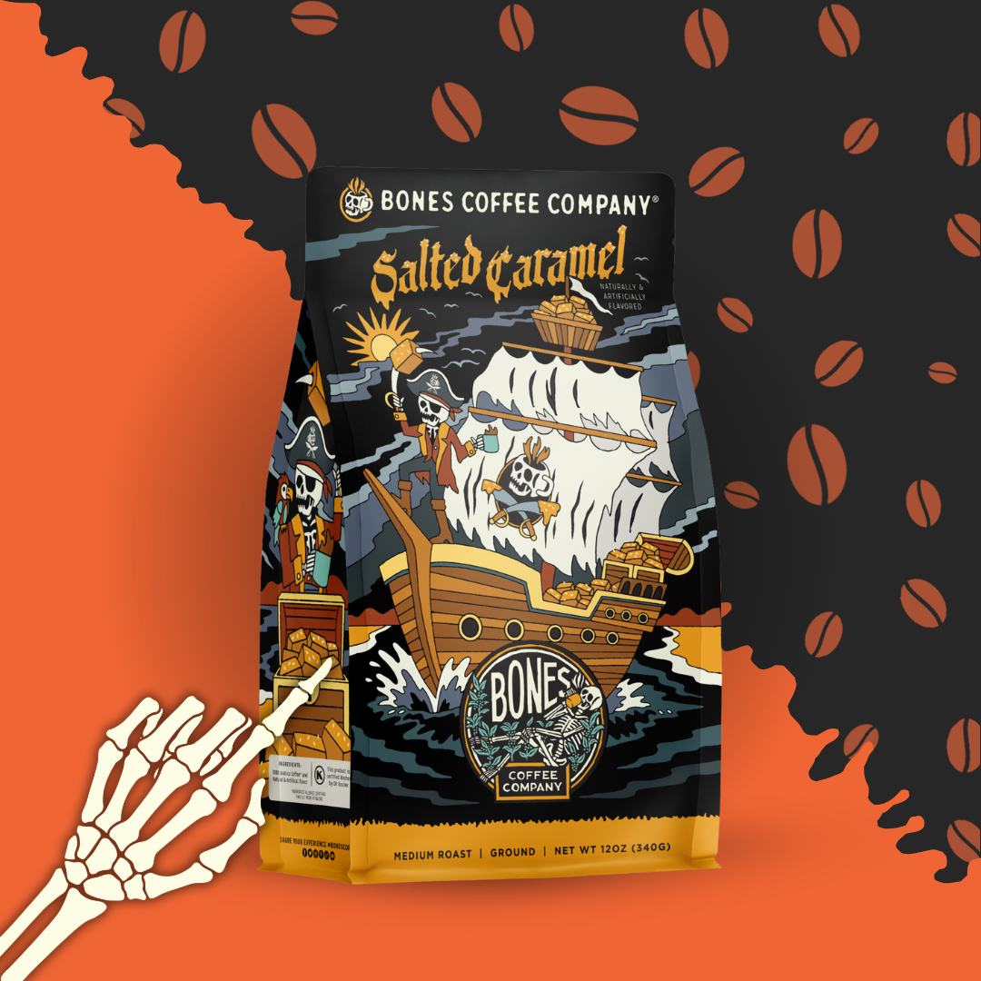 Salted Caramel Flavored Ground Coffee (12 oz) – Smooth, Sweet, and Cozy