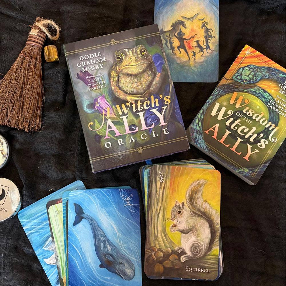 A Witch’s Ally Animal Familiars Oracle Deck – 48 Cards + Booklet – by Dodie Graham McKay and Laura Tempest Zakroff