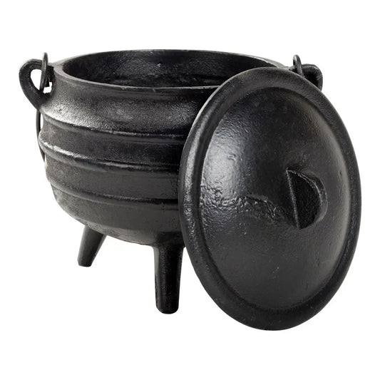 Cast Iron Cauldron with LId 6.25’’ Diameter - Ritual Supplies