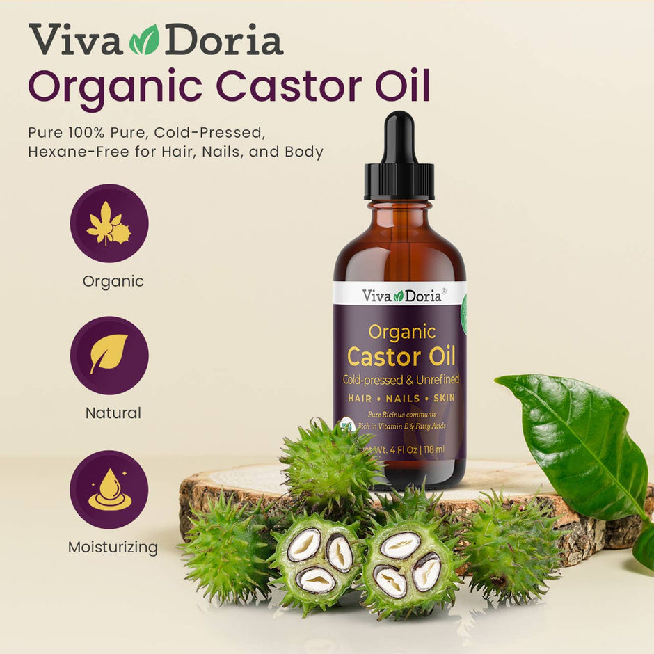 Castor Oil, USDA Certified Organic, 4 fl oz