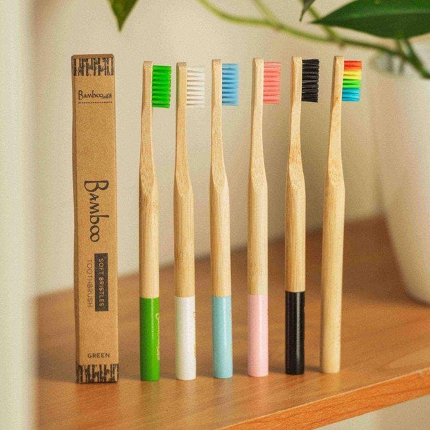 Adult Bamboo Toothbrush | Green