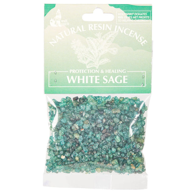 White Sage Natural Resin Incense (For Charcoal Burning)