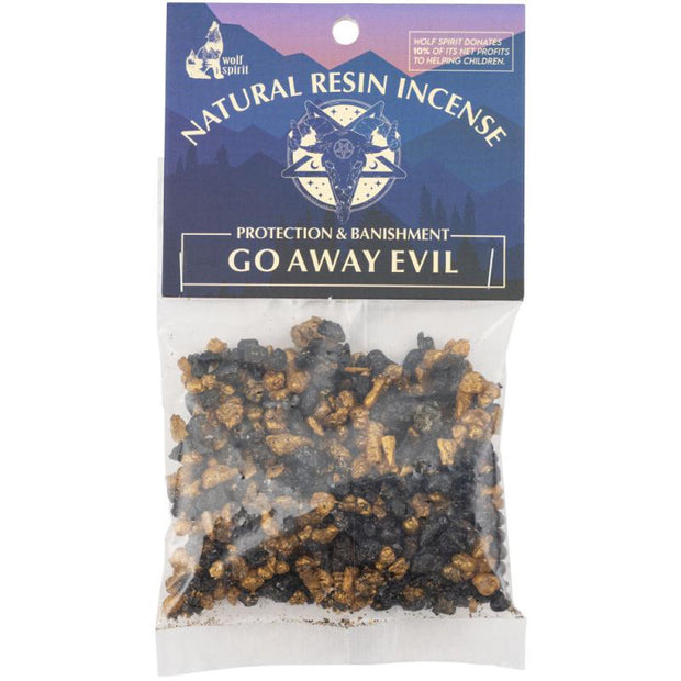 Go Away Evil Resin Incense (Natural Resin for Charcoal Burning)