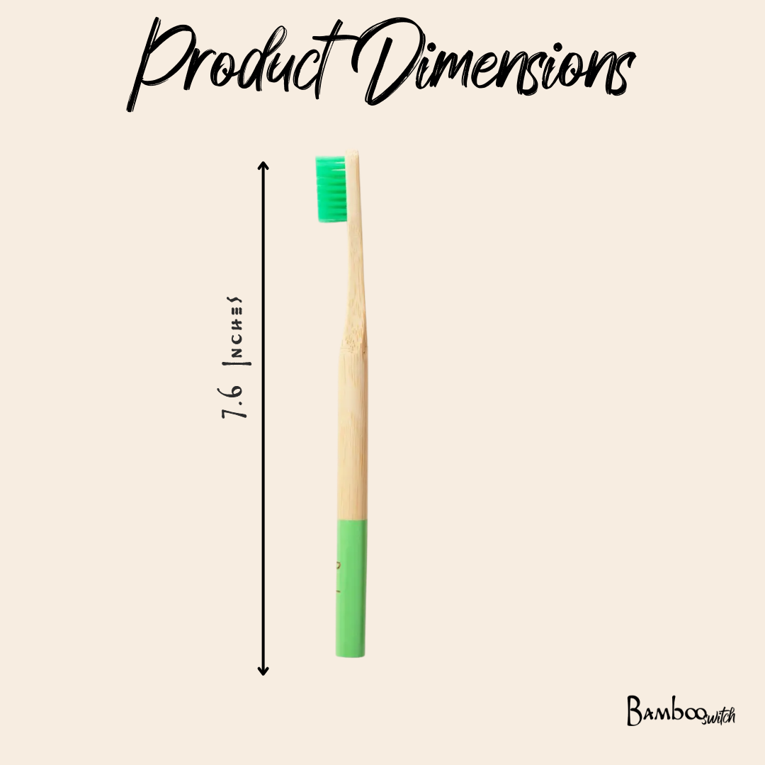Adult Bamboo Toothbrush | Green