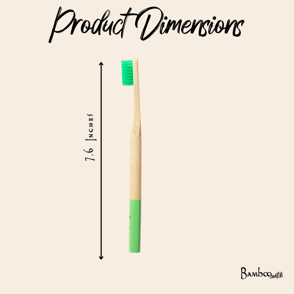 Adult Bamboo Toothbrush | Green