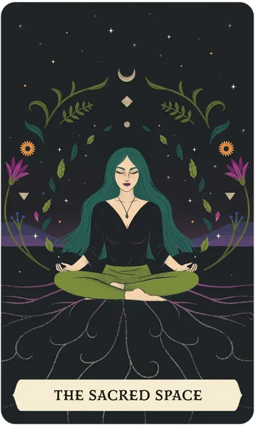 The Secret Oracle of the Green Witch (50 Cards + Illustrated Guidebook)