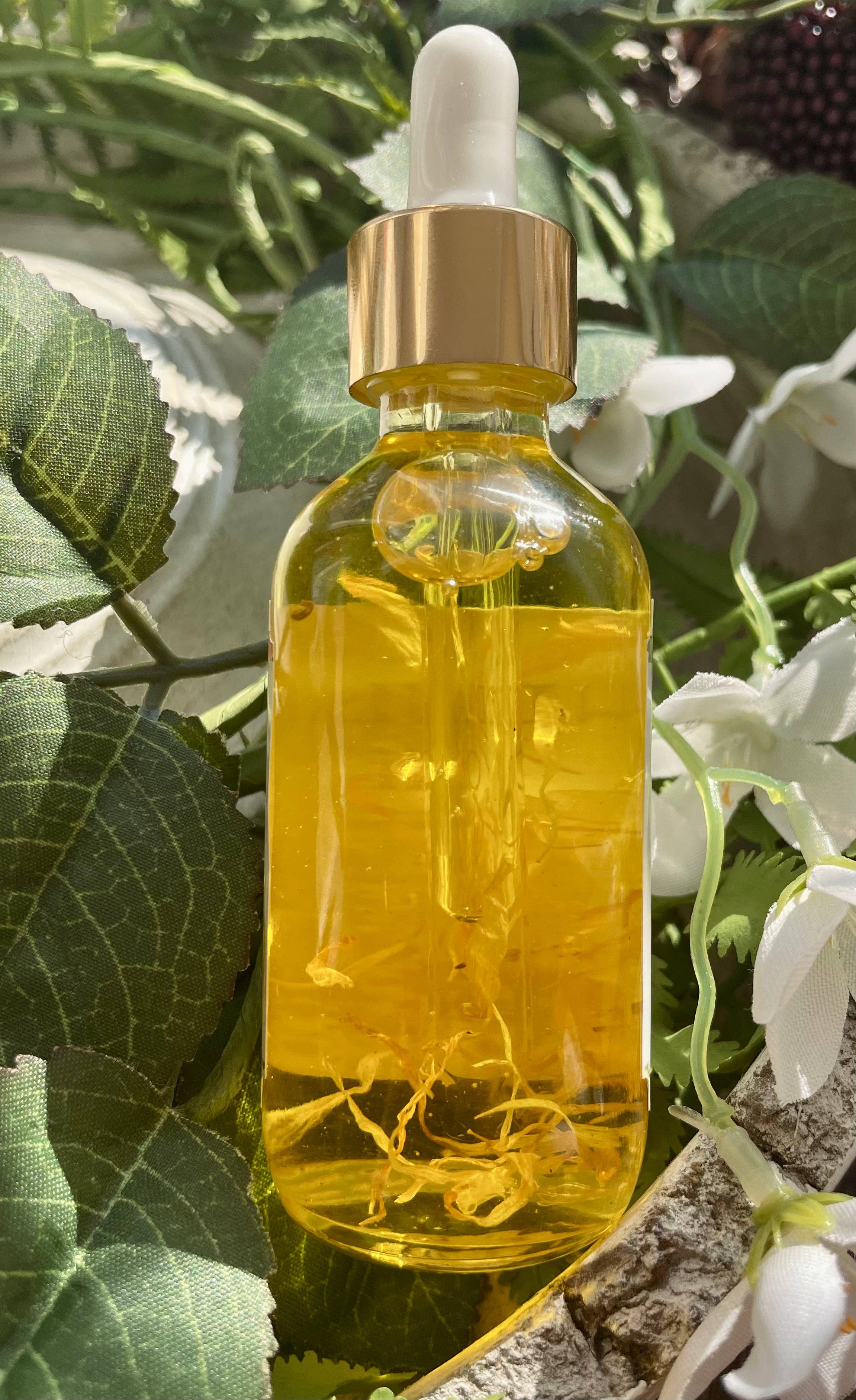 Calendula Oil 2oz – Herbal Skin Care Oil, Soothing Calendula Infusion