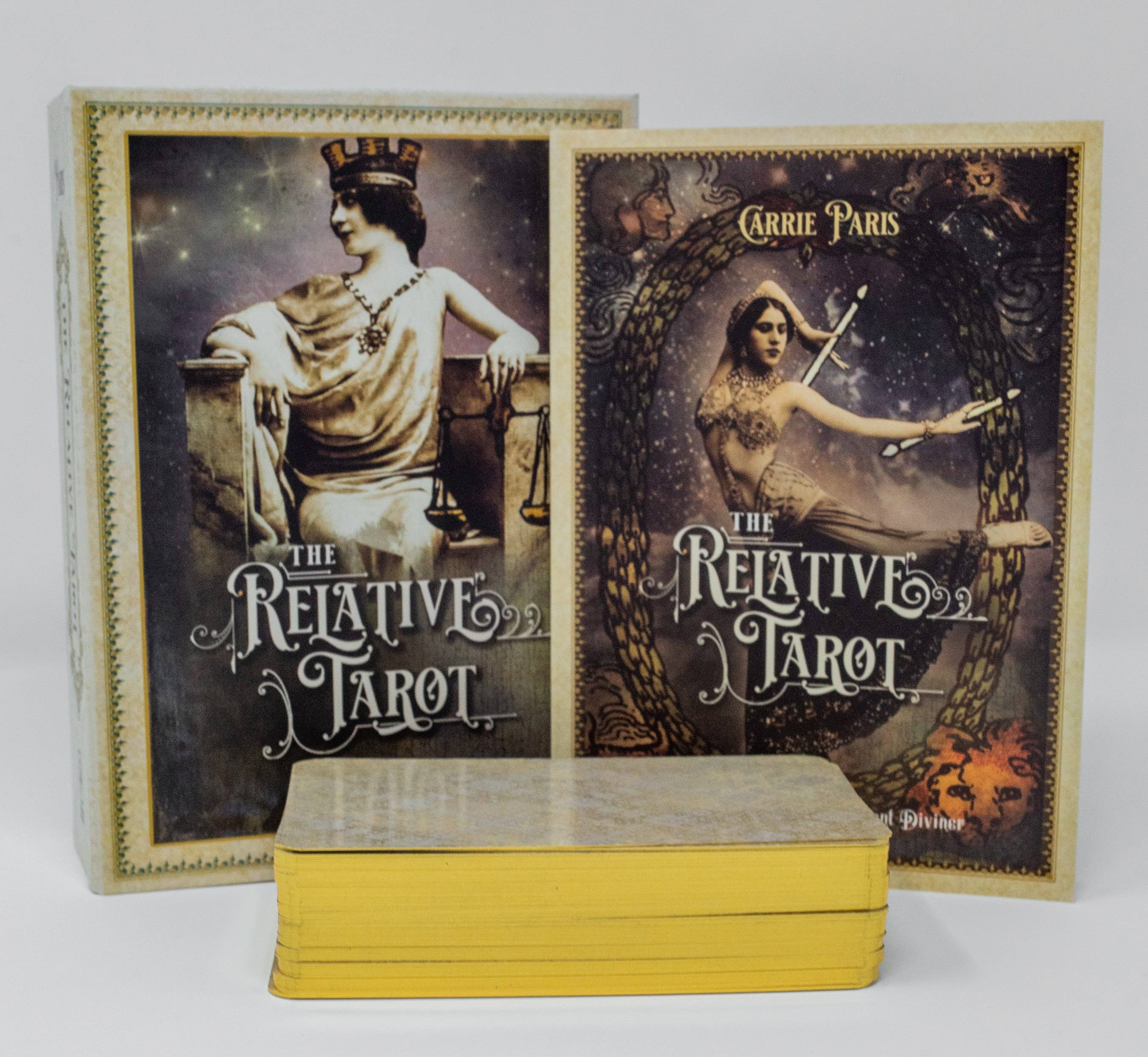 The Relative Tarot: Your Ancestral Blueprint for Self-Discovery (82-Card Deck and Full-Color Guidebook) by Carrie Paris and Tina Hardt