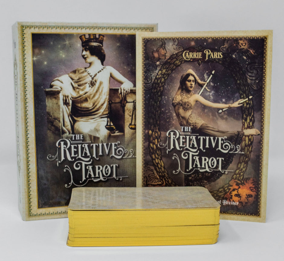 The Relative Tarot: Your Ancestral Blueprint for Self-Discovery (82-Card Deck and Full-Color Guidebook) by Carrie Paris and Tina Hardt