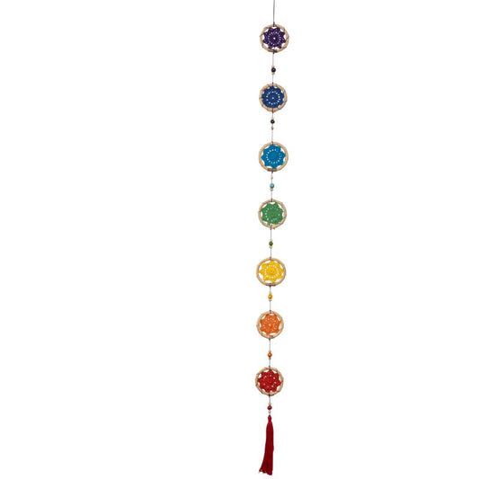 🌈🧘 7 Chakra Dreamcatcher Garland – Energy Alignment Colorful Decor and Spiritual Harmony! ✨