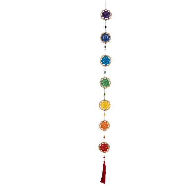 🌈🧘 7 Chakra Dreamcatcher Garland – Energy Alignment Colorful Decor and Spiritual Harmony! ✨