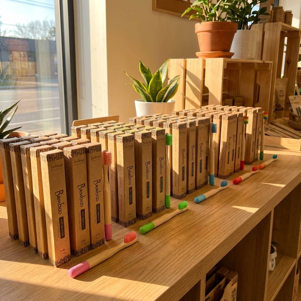 Bamboo Kids Toothbrush |  Rainbow