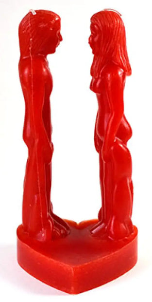 ❤️🔥✨ 8’’ Red Face to Face Lovers Candle – Passion Attraction and Powerful Unity Ritual Candle! 🕯️