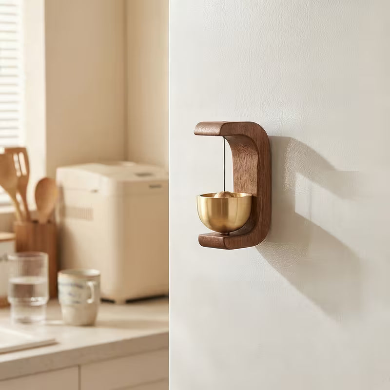 Japanese Style Chime Door Bell (Brass and Wood) – 3 x 1.6