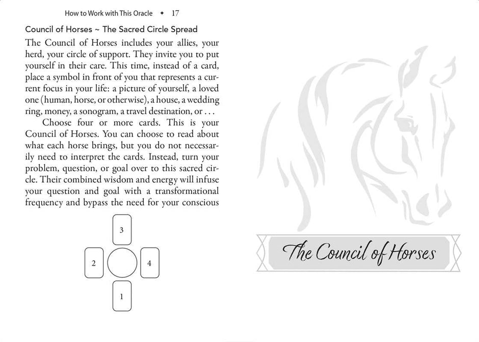 Council of Horses Oracle by Sandra Wallin: Flashcards; 192 pages / English