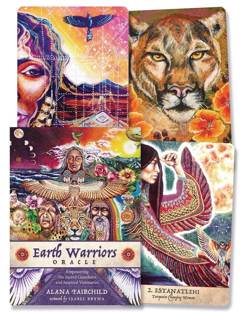 Earth Warriors Oracle (Second Edition) (Earth Warriors Oracle #1) – 44-Card Oracle Deck + Booklet – by Alana Fairchild and Isabel Bryna