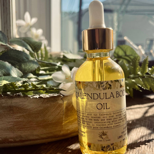 Calendula Oil 2oz – Herbal Skin Care Oil, Soothing Calendula Infusion