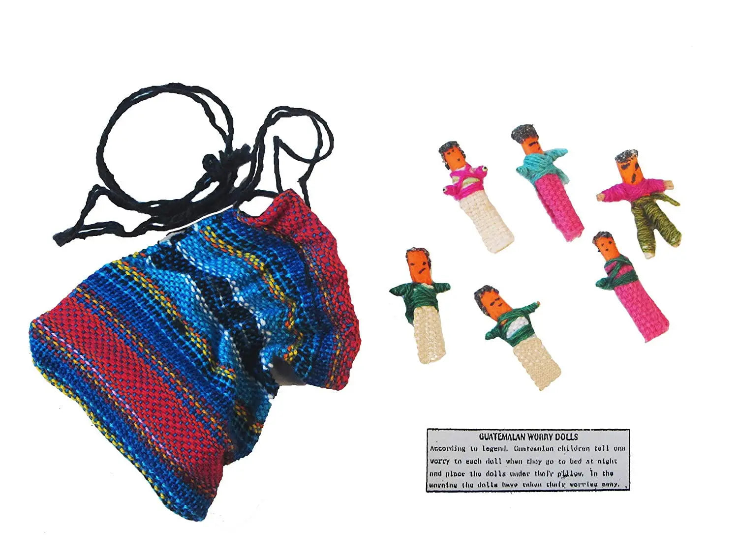 Guatemalan Worry Dolls in a Bag - Walmart.com