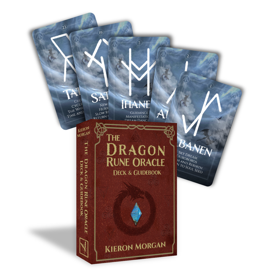 The Dragon Rune Oracle (28-Card Deck) – Guidance for Life Path, Cycles, and Dragon Wisdom
